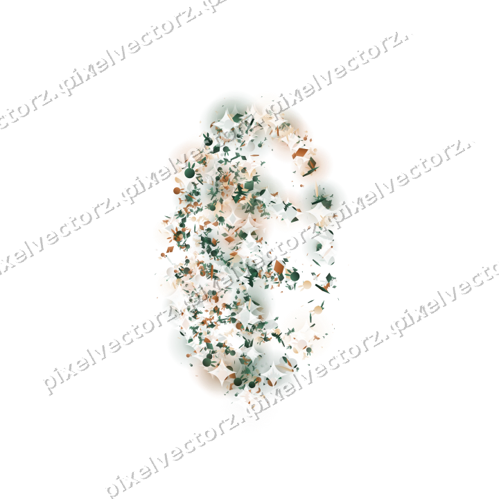 Seamless glitter leaf of bunnies and bats on a transparent background
