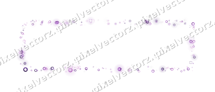 Nahtloser Glitzerrahmen in Violett auf transparentem Grund