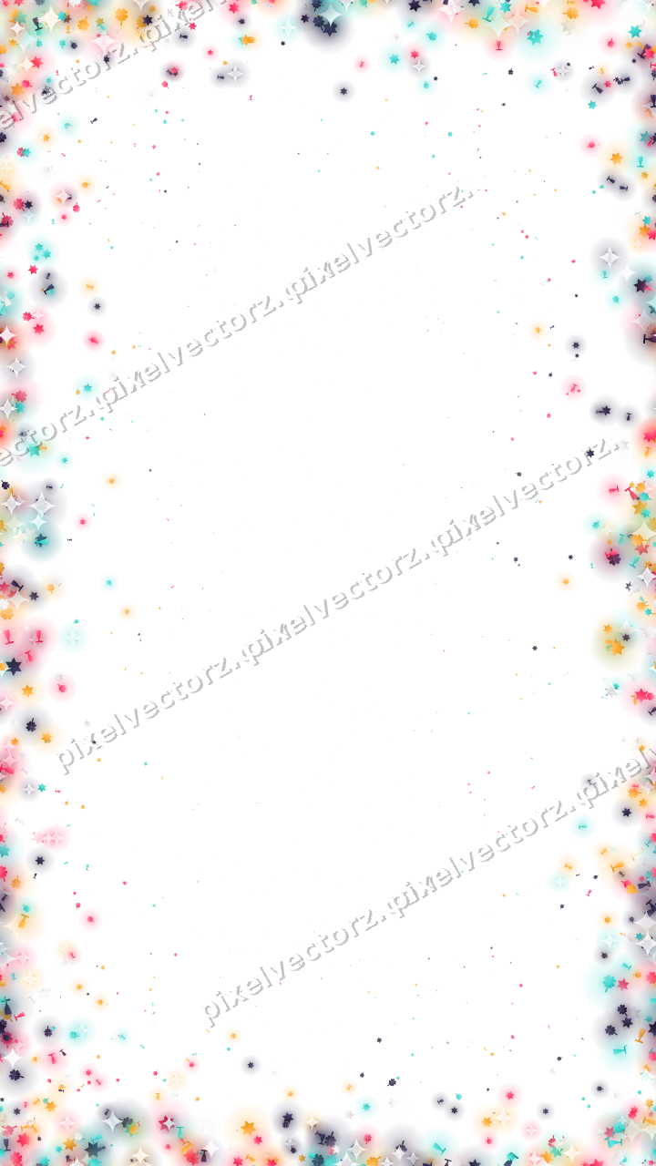 Seamless glitter vignette in pink on a transparent background