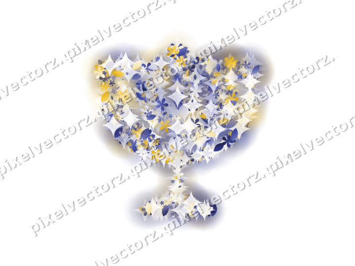Seamless glitter menorah in dark blue on a transparent background