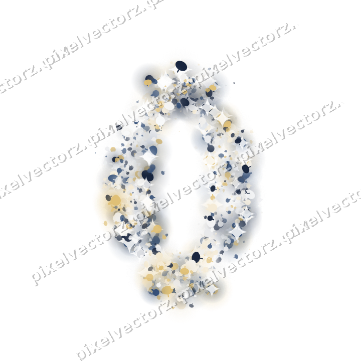Seamless glitter lantern in dark blue on a transparent background