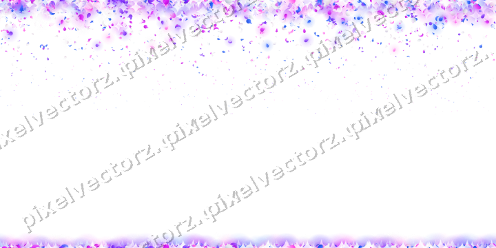 Seamless falling glitter in purple on a transparent background