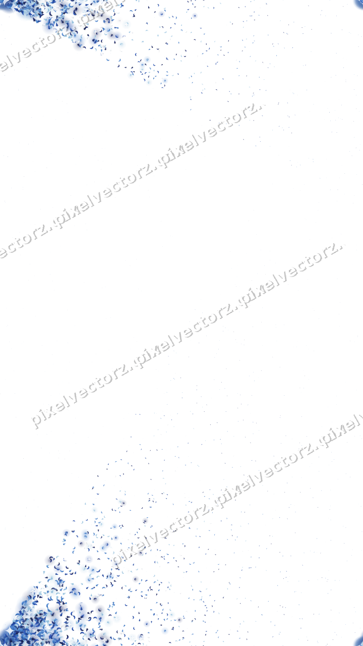 Seamless glitter corner in blue and cyan on a transparent background