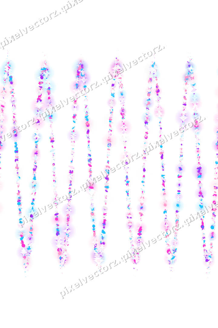 Seamless glitter wave in magenta on a transparent background