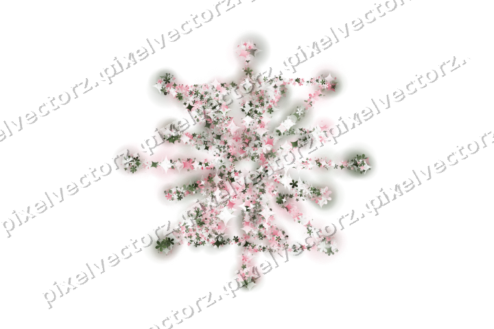 Seamless glitter firework in pink on a transparent background