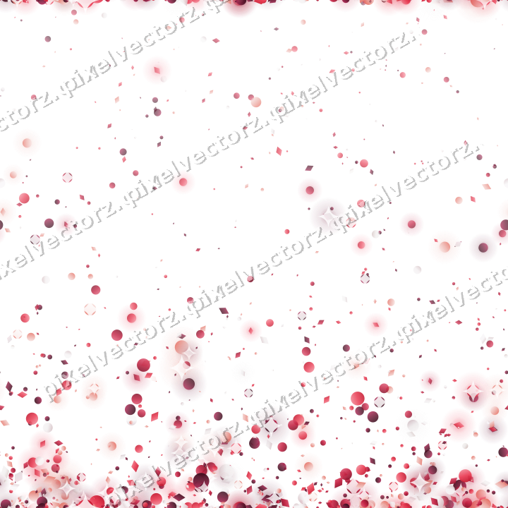 Nahtloser Glitzeraufstieg in Rosa und Rot auf transparentem Grund