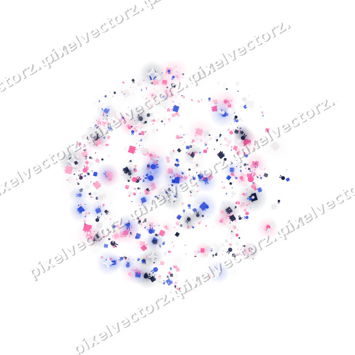Seamless glitter spider web in pink on a transparent background