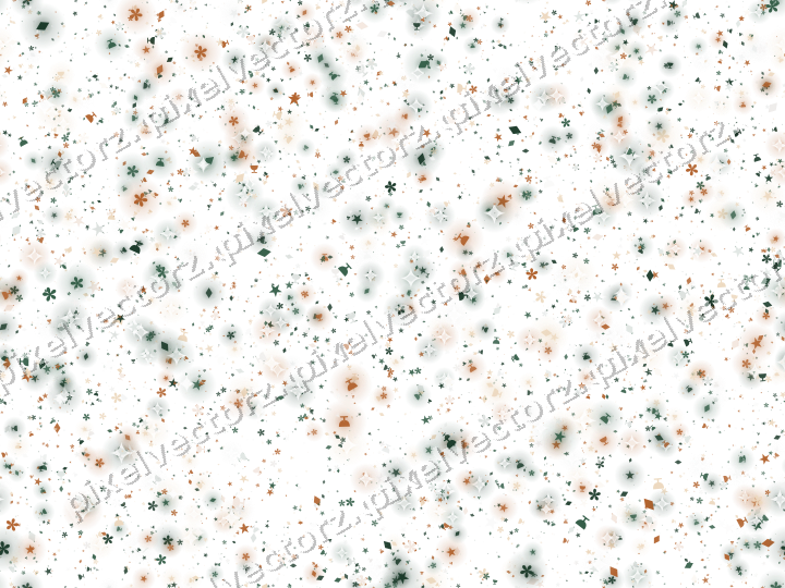 Seamless glitter scatter in dark green on a transparent background