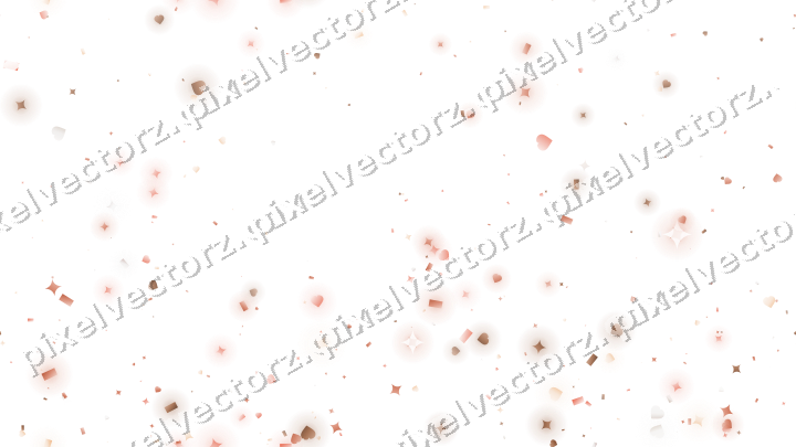 Nahtloser Glitzeraufstieg in Orange und Rot auf transparentem Grund