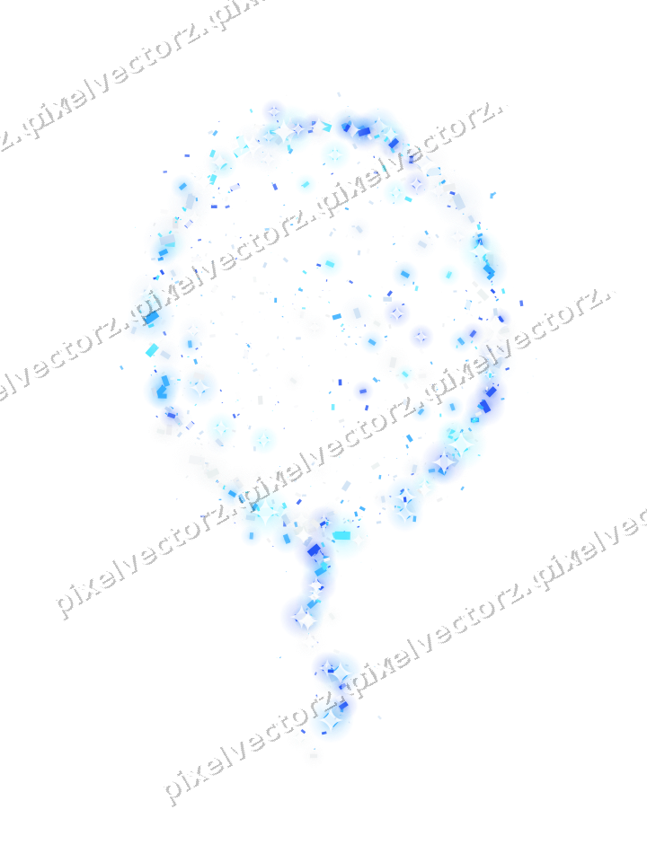 Seamless glitter balloon of confetti on a transparent background