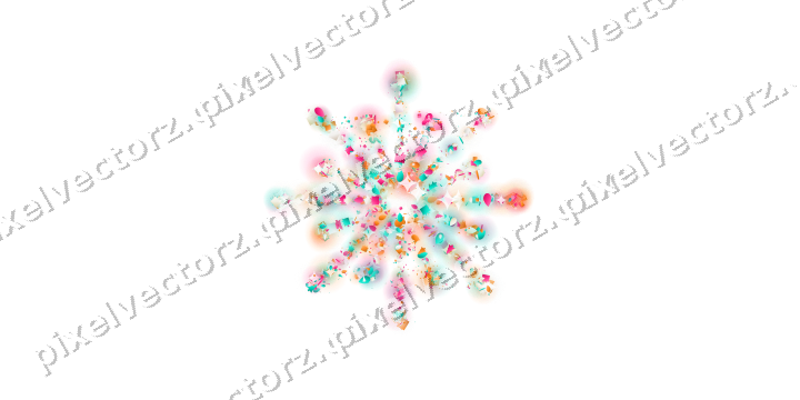Seamless glitter firework in pink on a transparent background