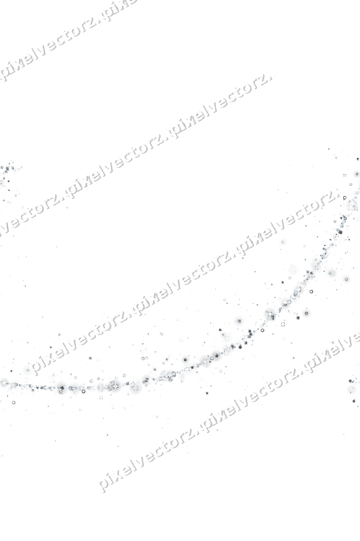 Seamless glitter arc in pale blue on a transparent background