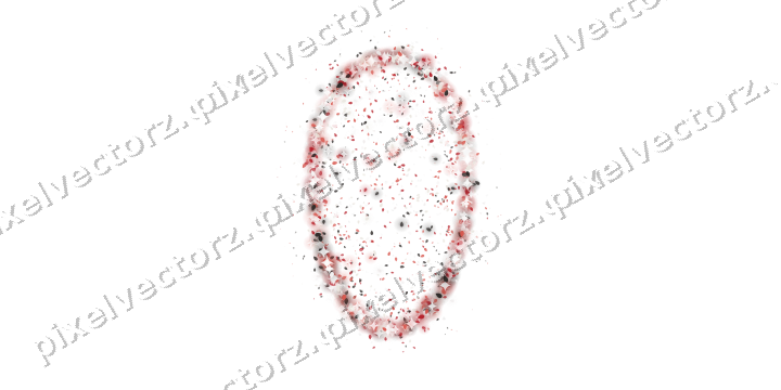 Seamless glitter easter egg of eggs in red on a transparent background