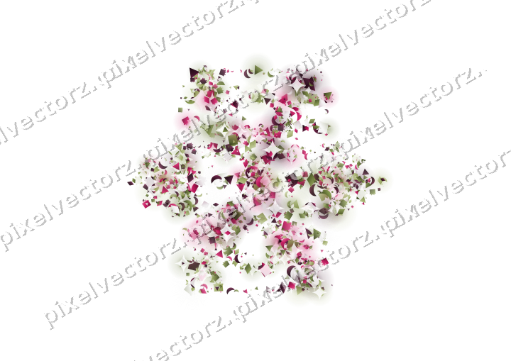 Seamless glitter snowflake in lime on a transparent background
