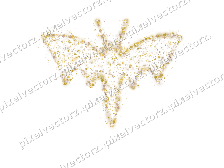 Seamless glitter bat of stars and dots on a transparent background