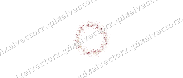 Seamless glitter wreath in dark pink on a transparent background