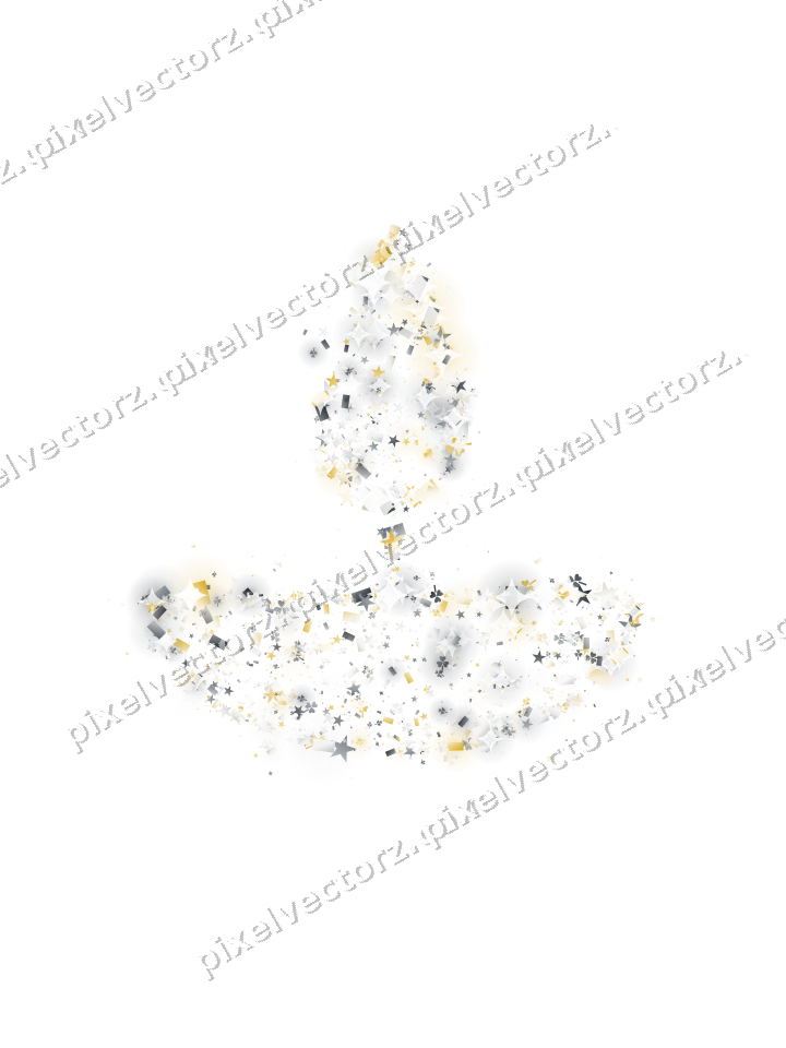 Seamless glitter diya lamp in amber on a transparent background