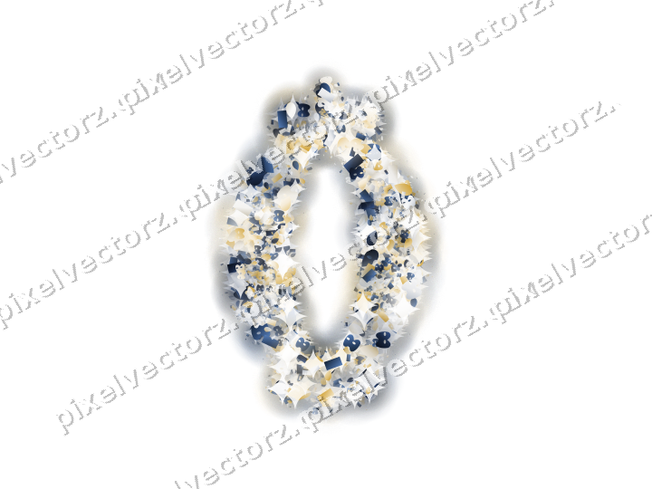 Seamless glitter lantern of eggs and masks on a transparent background