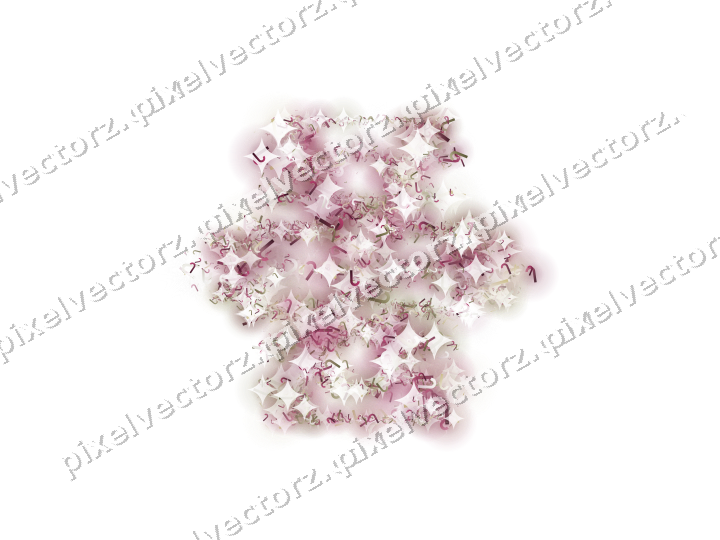 Seamless glitter snowflake of candy canes on a transparent background