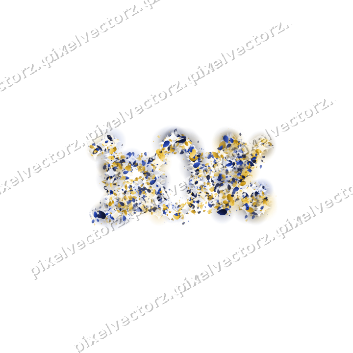 Seamless glitter number 10% of eggs on a transparent background