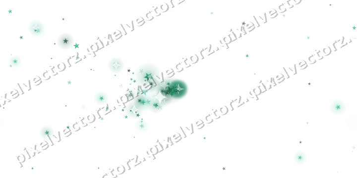 Nahtloser Glitzerfächer aus Sternen auf transparentem Grund