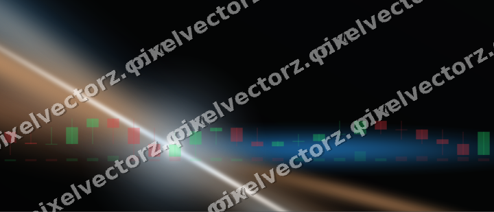 Leuchtender Neon Diagramm Hintergrund in Blau und Orange