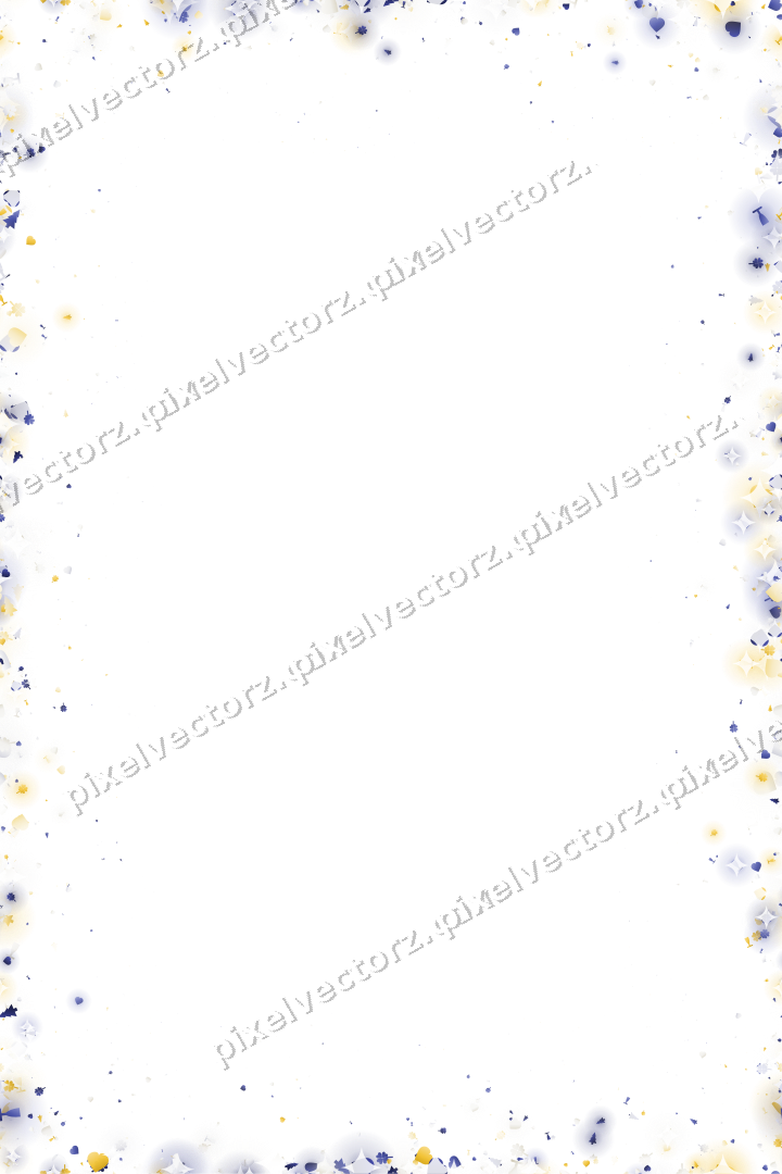 Seamless glitter border in dark blue on a transparent background