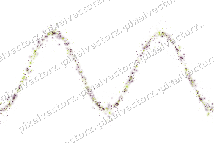 Seamless glitter wave in dark magenta on a transparent background