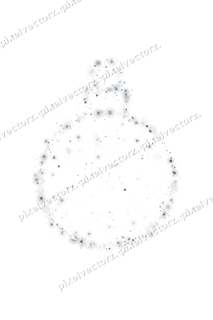 Seamless glitter bauble in pale blue on a transparent background