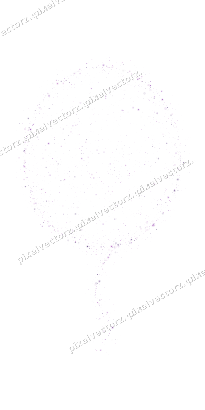 Seamless glitter balloon in purple on a transparent background