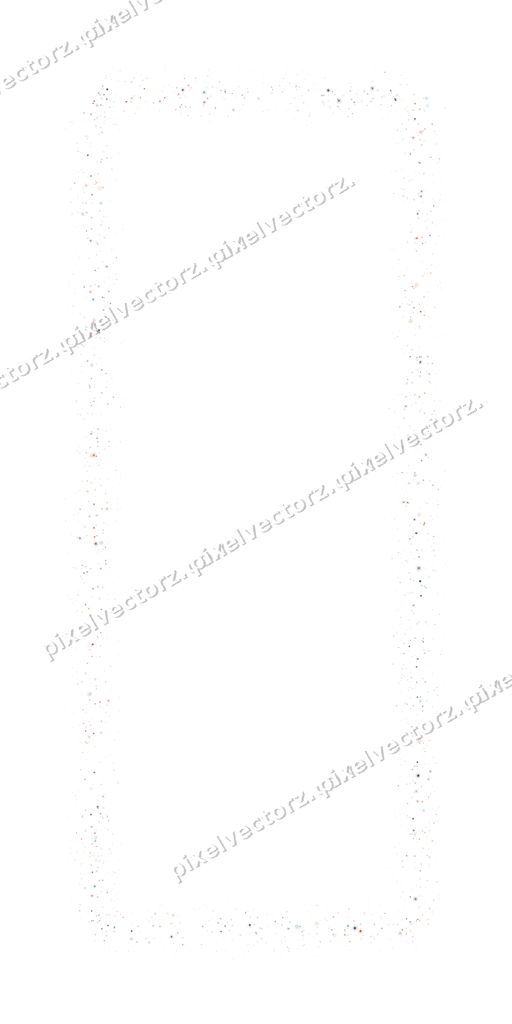 Seamless glitter frame of stars and gifts on a transparent background