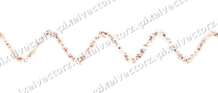 Seamless glitter wave on a transparent background