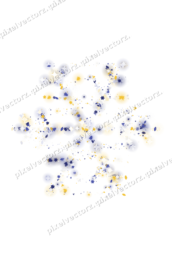 Seamless glitter snowflake in dark blue on a transparent background