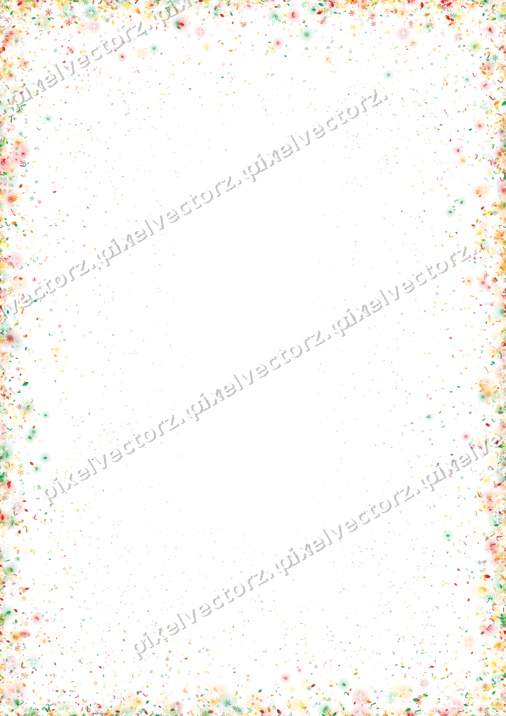 Seamless glitter vignette in red on a transparent background