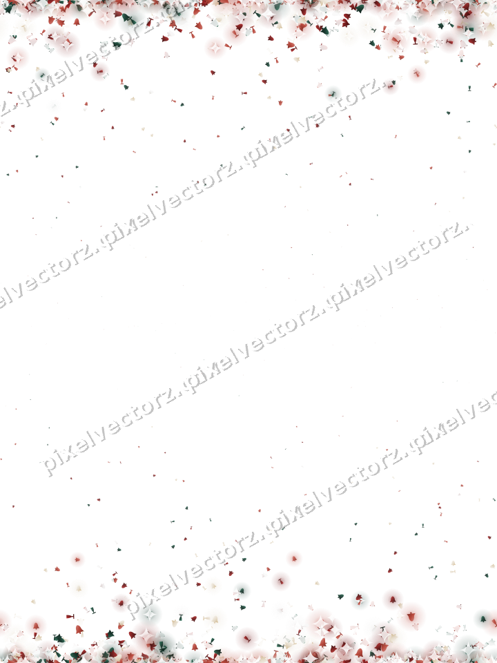 Seamless glitter border in dark red on a transparent background