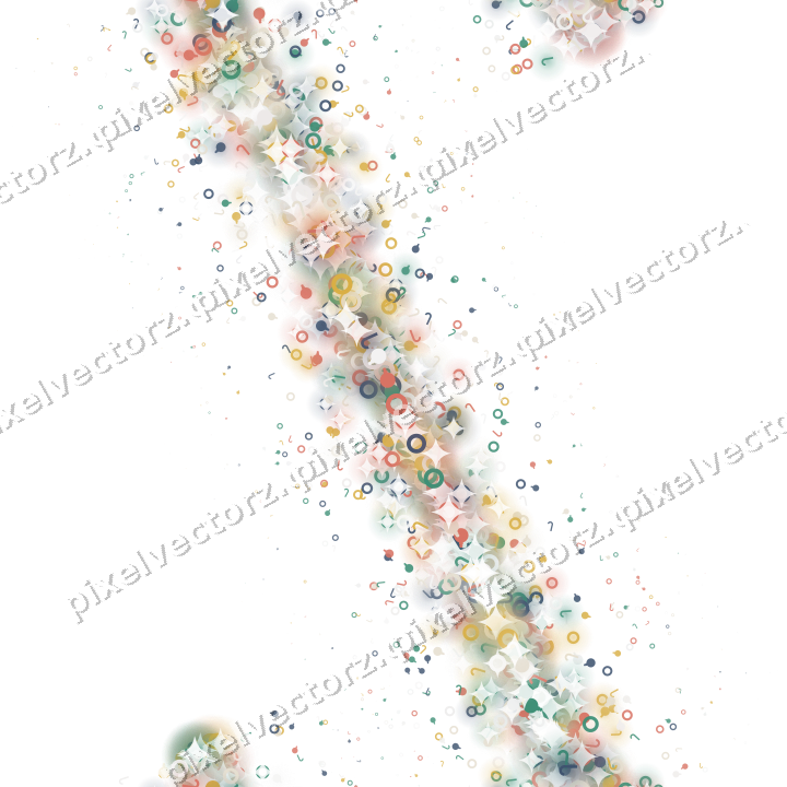 Seamless glitter band in amber and green on a transparent background