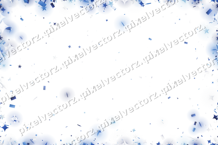 Nahtlose Glitzervignette in Blau und Türkis auf transparentem Grund