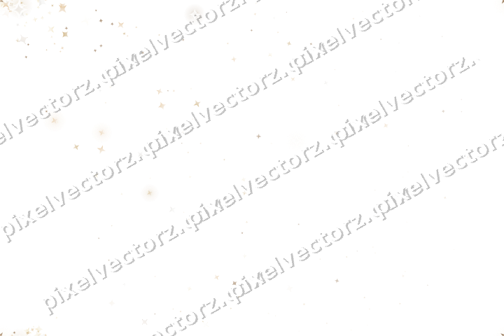 Nahtloser Glitzerfächer aus Sternen und Funken auf transparentem Grund
