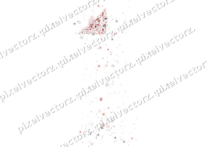 Seamless glitter number 1 in red on a transparent background