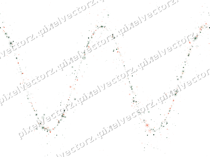 Seamless glitter wave in dark green on a transparent background