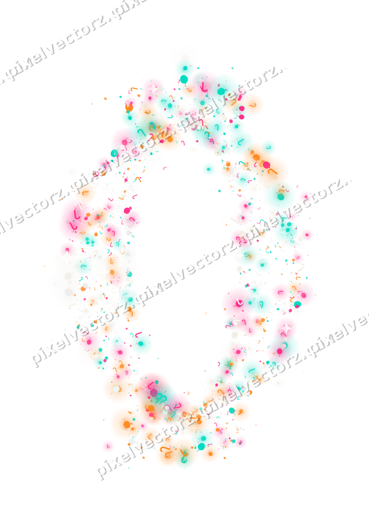 Seamless glitter lantern in pink on a transparent background