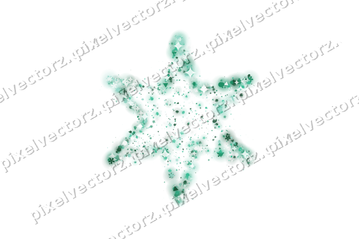 Seamless glitter star on a transparent background