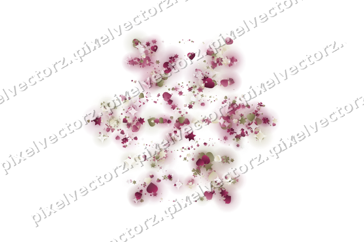 Seamless glitter snowflake in dark pink on a transparent background