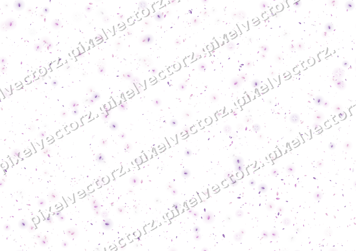 Seamless glitter scatter of leaves on a transparent background