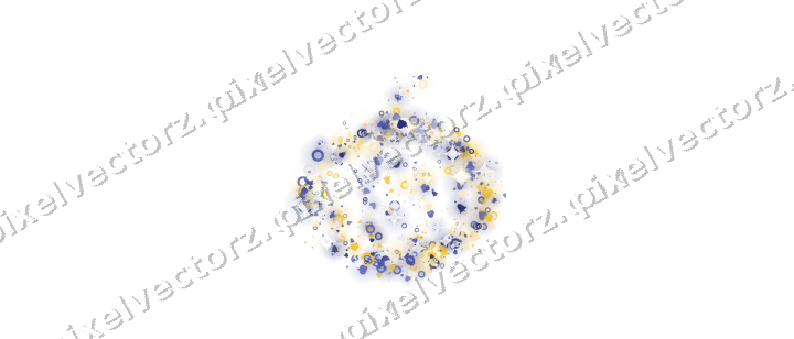 Seamless glitter pumpkin in dark blue on a transparent background