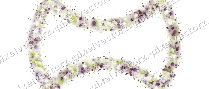 Seamless glitter wreath in dark magenta on a transparent background