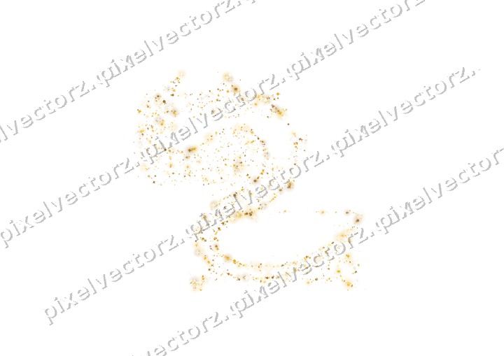 Seamless glitter dragon on a transparent background