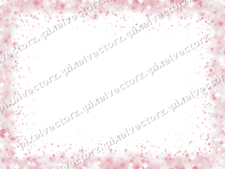 Seamless glitter vignette in pale pink on a transparent background