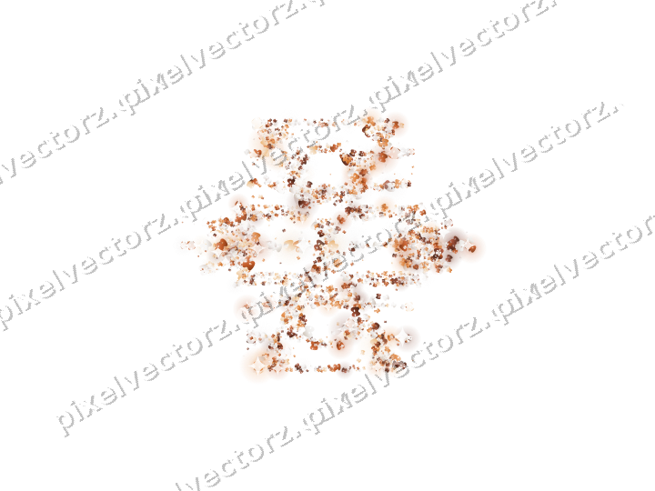 Seamless glitter snowflake of masks on a transparent background