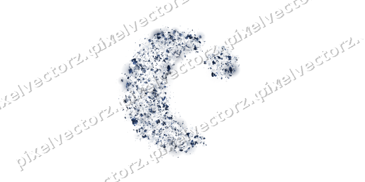 Seamless glitter crescent moon on a transparent background